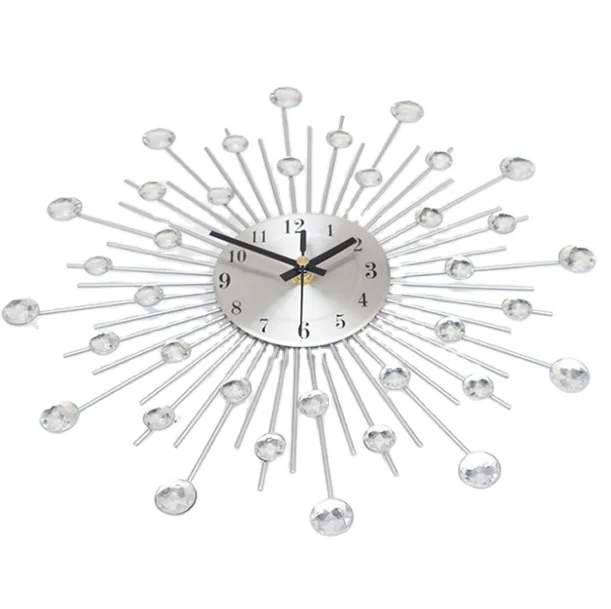 Hot sale wrought iron wall clock wholesale factory price silent wall clock high quality metal silent wall clock