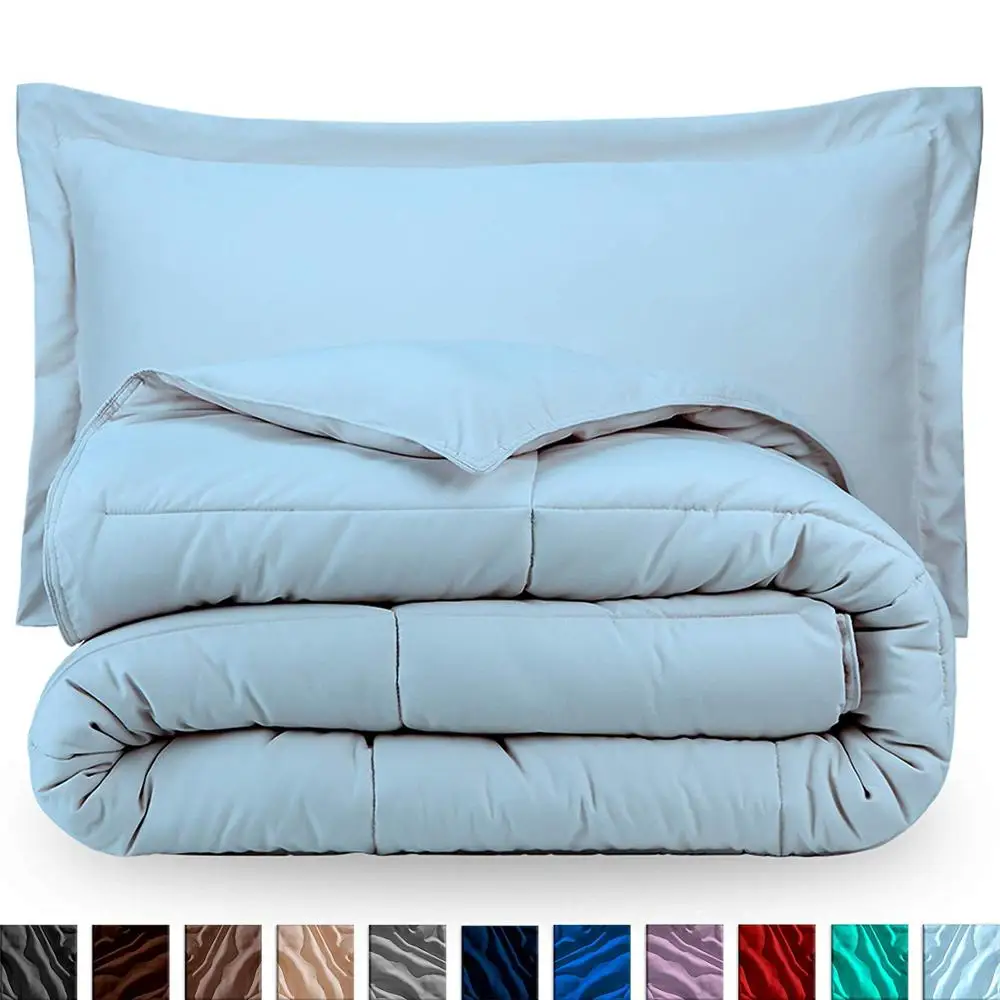 
QUEEN - DUCK Down Alternative - Ultra-Soft - Premium 1800 Series - Hypoallergenic - All Season COMFORTER SET 