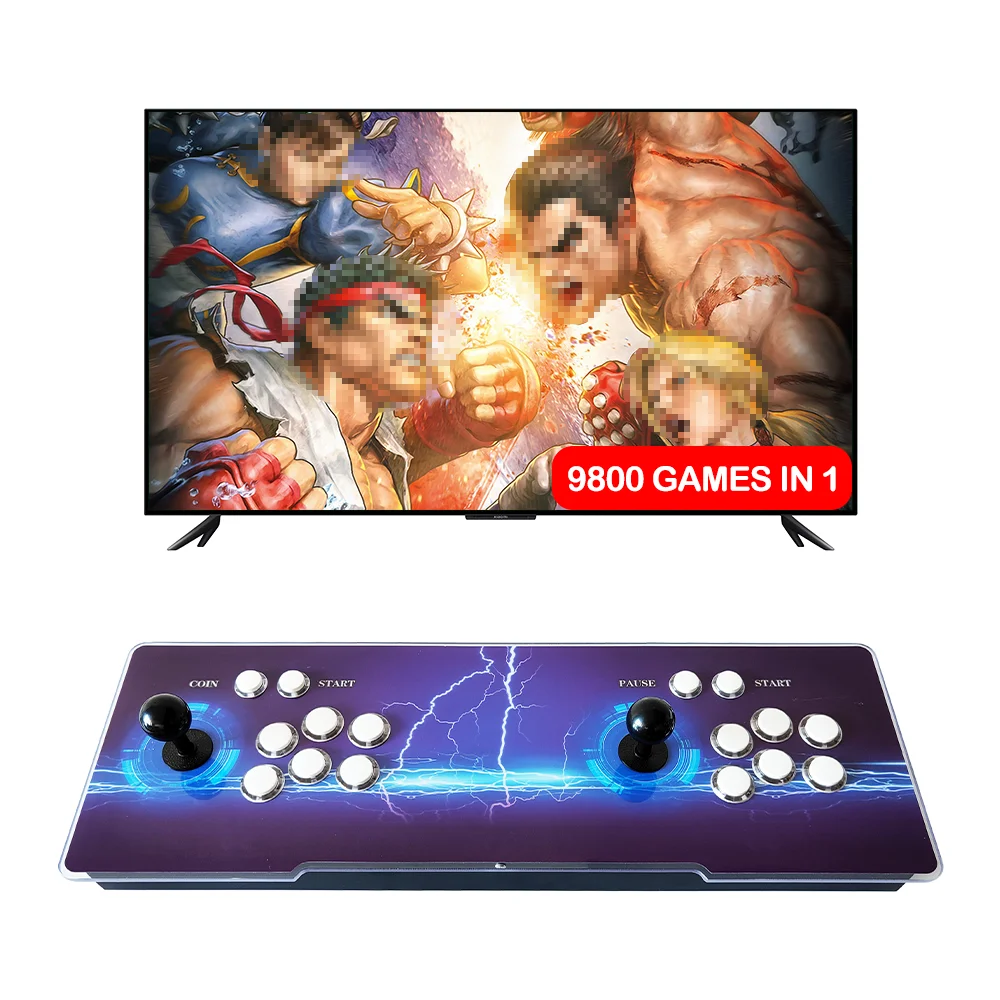 2023 New Pandora Saga DX 9800 in 1 Game Box Family version 1-4 players High-quality Retro Tabletop Arcade Console