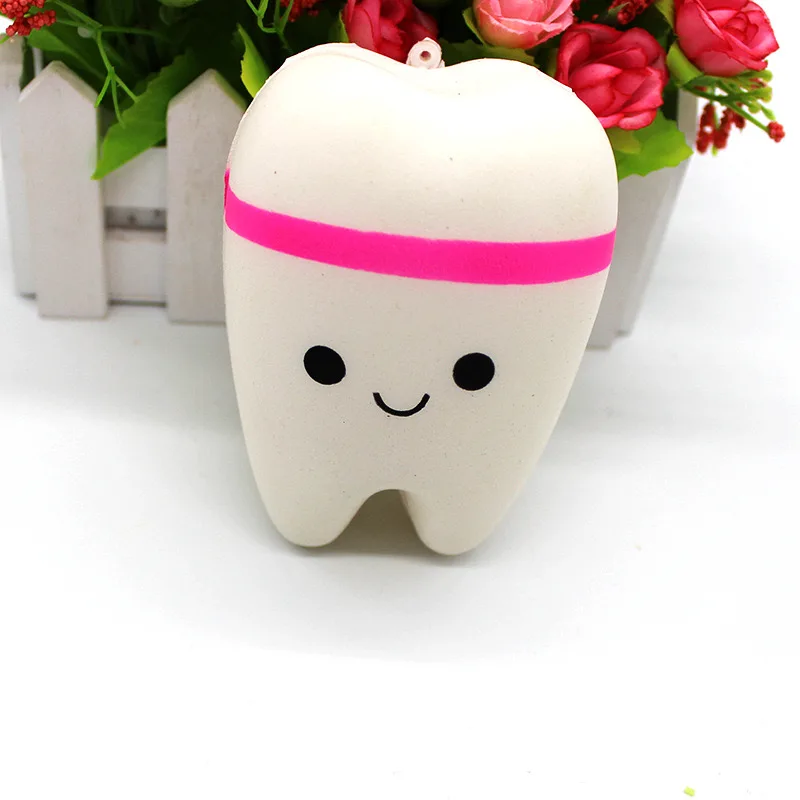 Slow tooth rebound toy Artificial tooth Squeeze toy PU Slow rebound toy