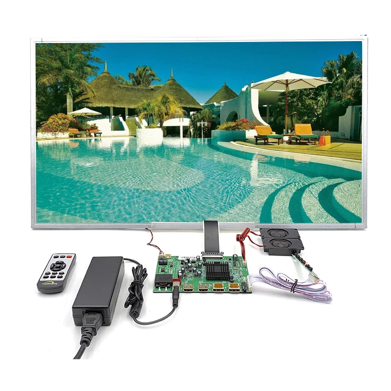 
2HDMI+VGA+DP+Audio 4K LCD controller board support 4K 28 inch lcd panel with 3840*2160.28 INCH 4K LCD modules 