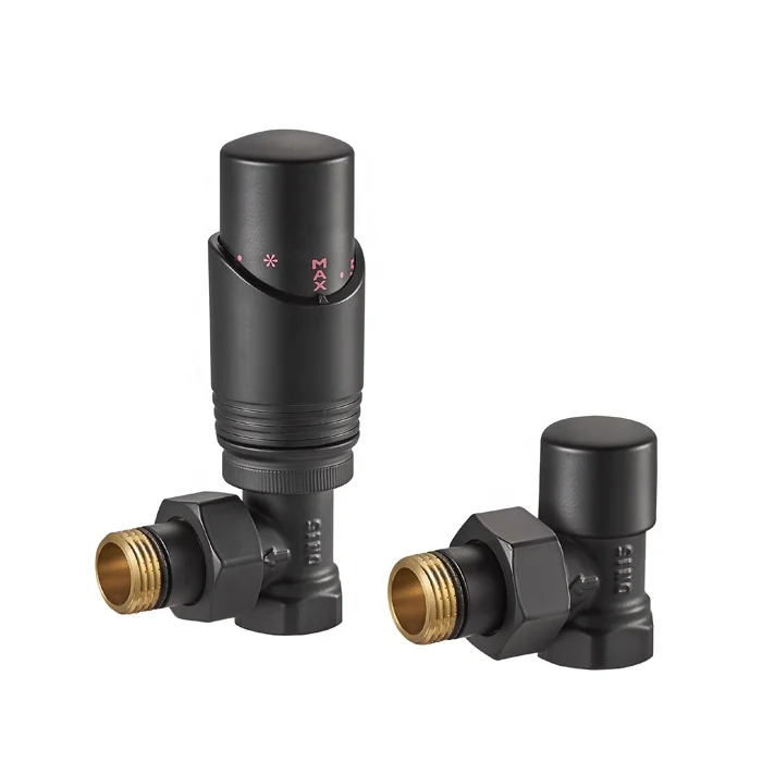 Manual thermostatic home for temperature control floor heating angled chrome brass ppr radiator valve BJ12001-J