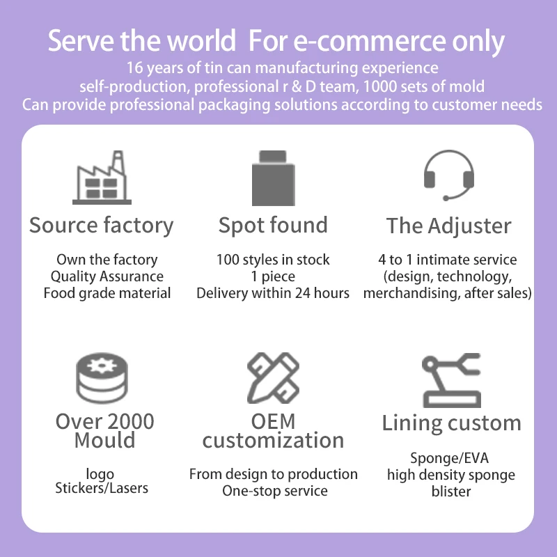 Printing Design Food Grade Square Tins Can Custom Candy Chocolate Tin Box Biscuits Metal Tins Container