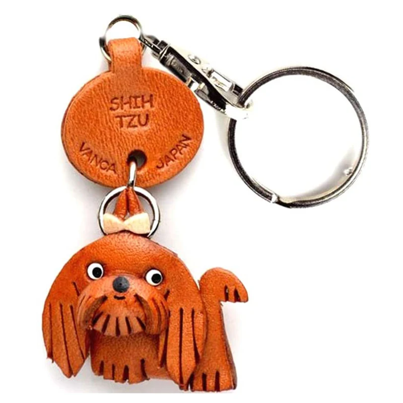 Japan real leather keychain luxury necklace supplies item dog tags