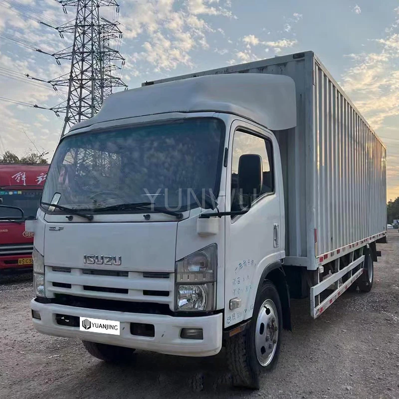 Горячая Распродажа Isuzu elf коробка Фургон Грузовик и грузовой автомобиль дизельный грузовик