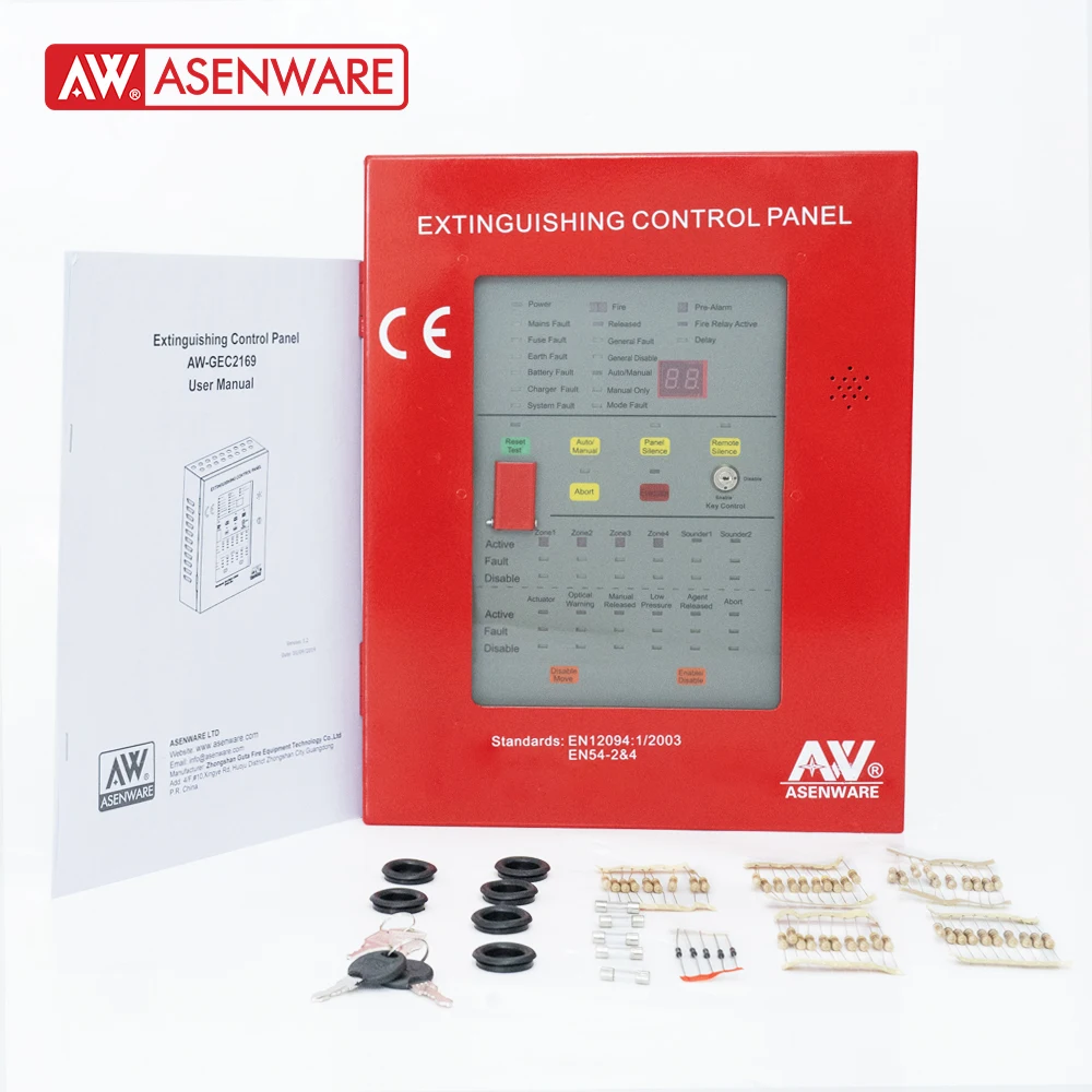 Conventional FM200 fire extinguisher control panel automatic gas control panel