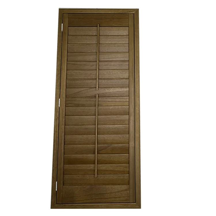 Simple Design Modern window shutters interior  plantation shutters  wooden shutter door