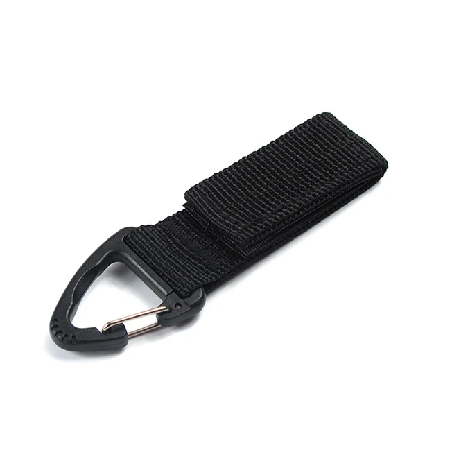 Outdoor Carabiner Strength nylon tactical backpack key hook climbing Accessory webbing belt buckle