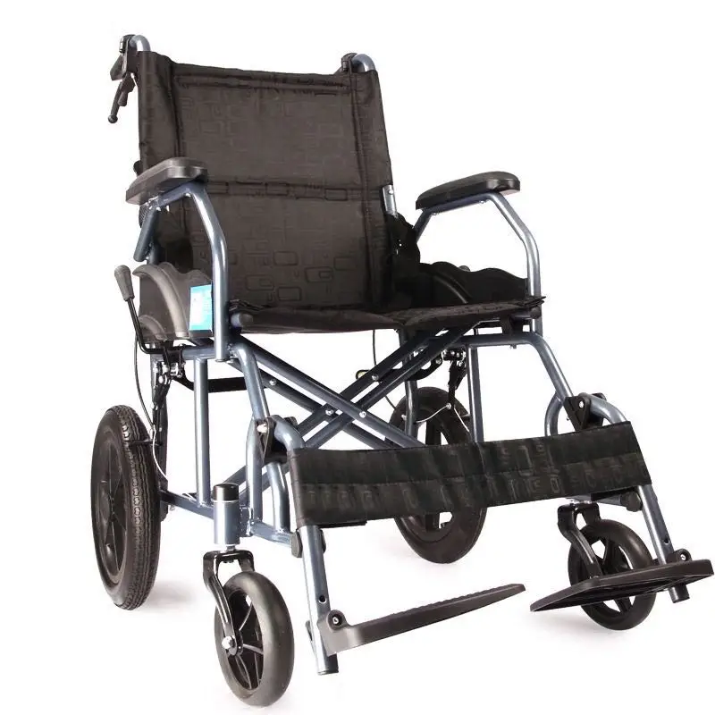 Portable Wheelchair Sale Lightweight Folding Wheelchair with Swing Away Footrest Manual Wheelchair