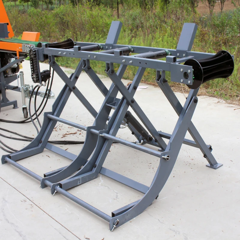 JieRui hot sale hydraulic firewood processor wood processor log splitter with log lifter log table