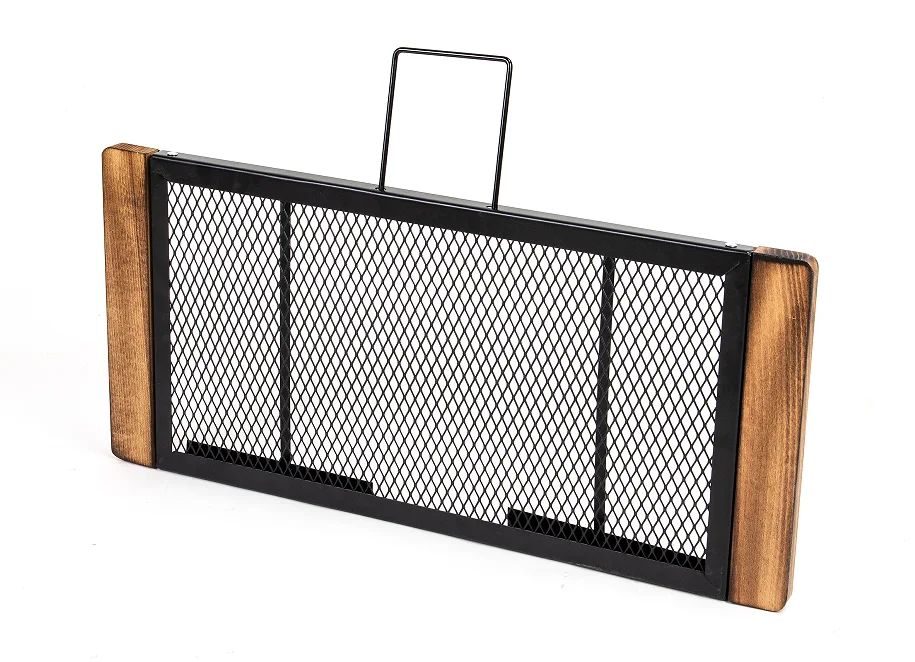 Hot Sale Outdoor Furniture Rack Stainless Steel Rack For Outdoor Camping Foldable modern wooden edge metal shelf