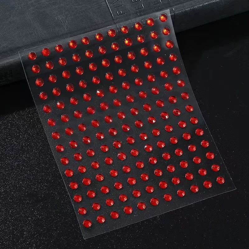 Self Adhesive Rhinestones for Makeup Eyes Multicolor  Rainbow Rhinestones Face Jewels Face Gems Stick on DIY Nail Makeup