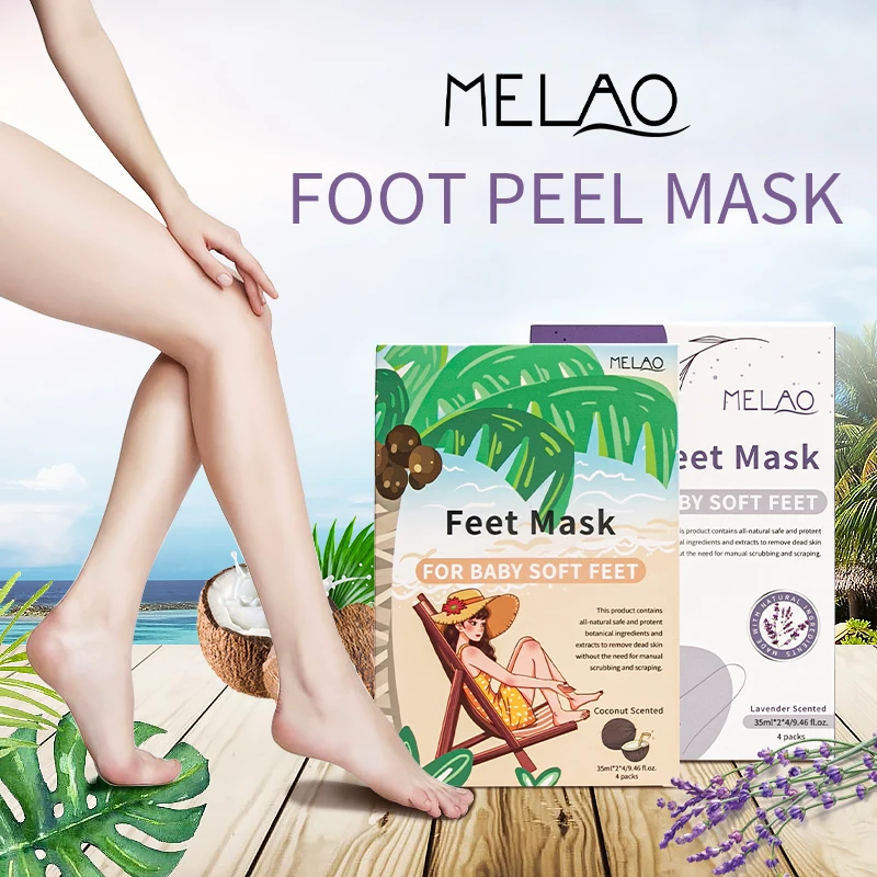 Private Label Feet Mask Socks Dead Skin Remove Exfoliating Moisturizing Peeling Foot Mask For Dry Skin