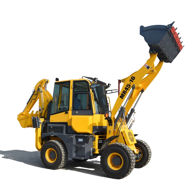 Backhoe Loader Mini Tractor Backhoe Loader with Backhoe and Front Loader