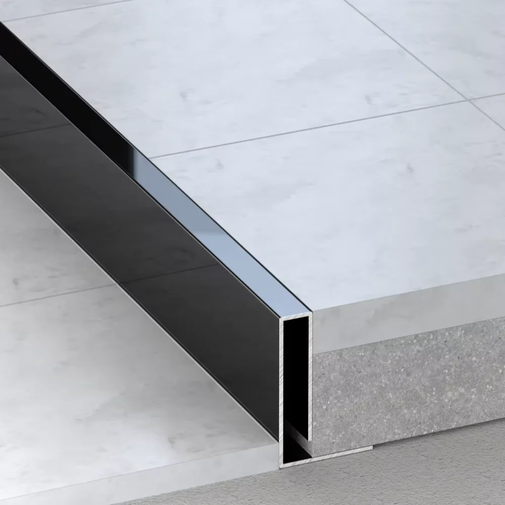 Foshan Senmry Furniture Stainless Steel Decorative Corner Coil Belt Strips Tile Trim Stair Nosing For Staircase