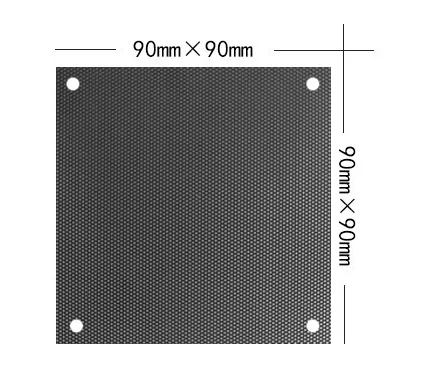 120 mm Dust Filter Computer Fan Filter Cooler PVC Black Dustproof Case Cover Mesh