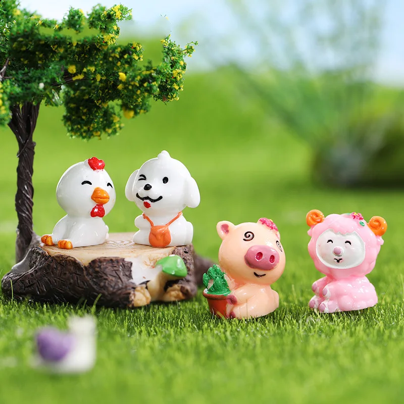 Yiwu insheen милый мультяшный Полимер 3d искусственный Зодиак Животные Подвески для брелока аксессуары для ключей