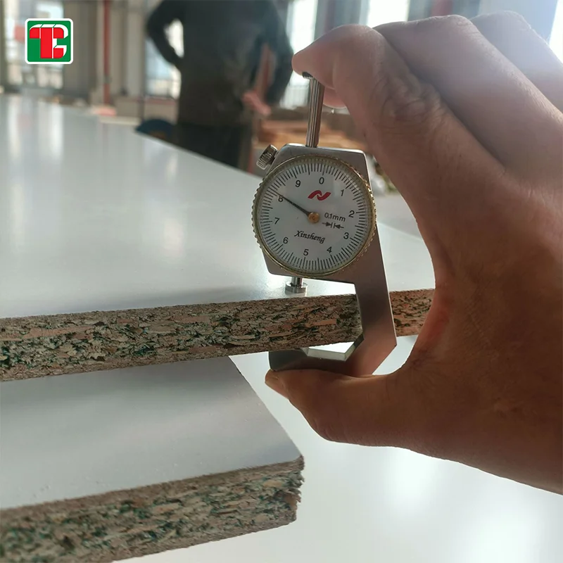 18Mm Melamine Block Board White Melamine Particle Board Carcass