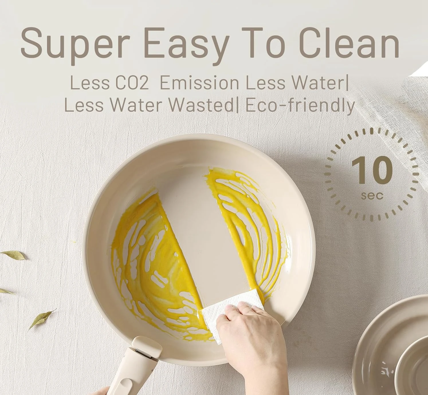 17pcs Detachable Handle Cooking Soup Pots Frying Pan Set Ceramic Nonstick Aluminum Non Stick Cookware Set