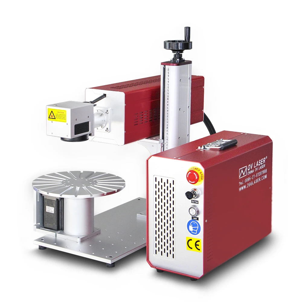 OVlaser 6x beam expander CO2 galvo laser marking machine RF metal tube 35W 60W wood acrylic tumbler CO2 laser machine