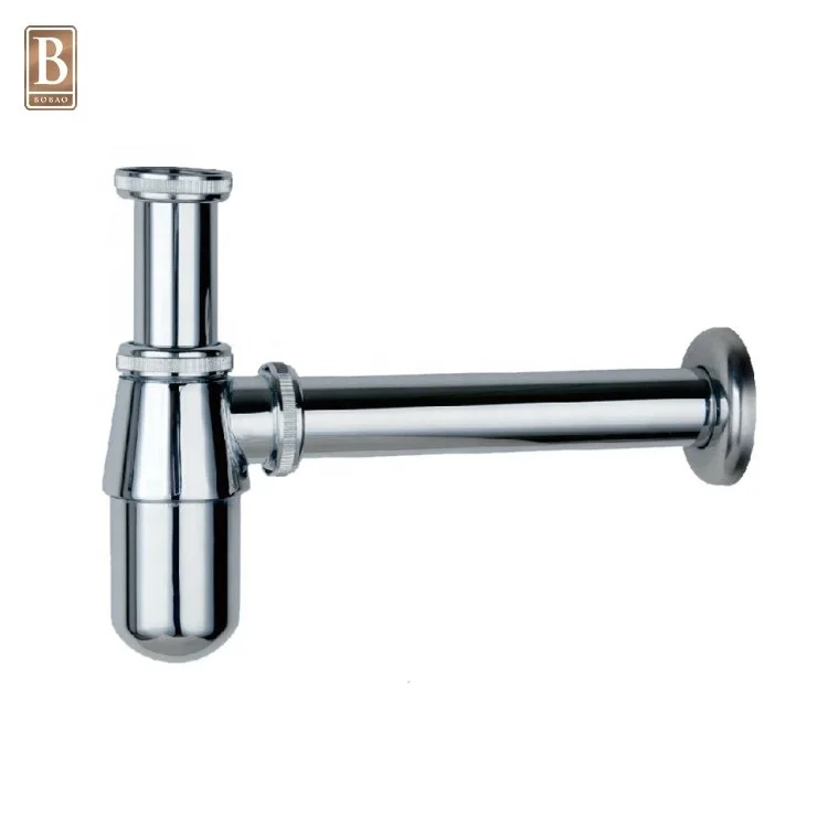 High-quality China Factory Brass Chrome-Plating Bath And Kitchen Basin Siphon