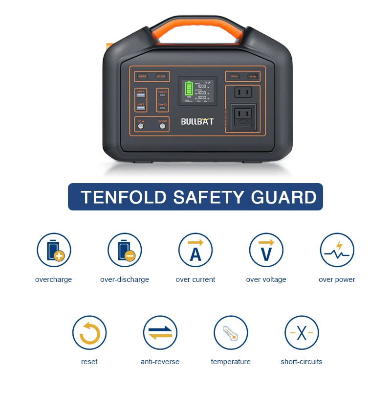 portable power station 600w 568wh solar power bank station generator