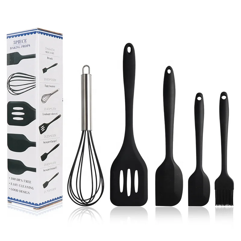 
Wholesale PortableSustainable Silicone Cooking Tool Set Kitchen Spatula 