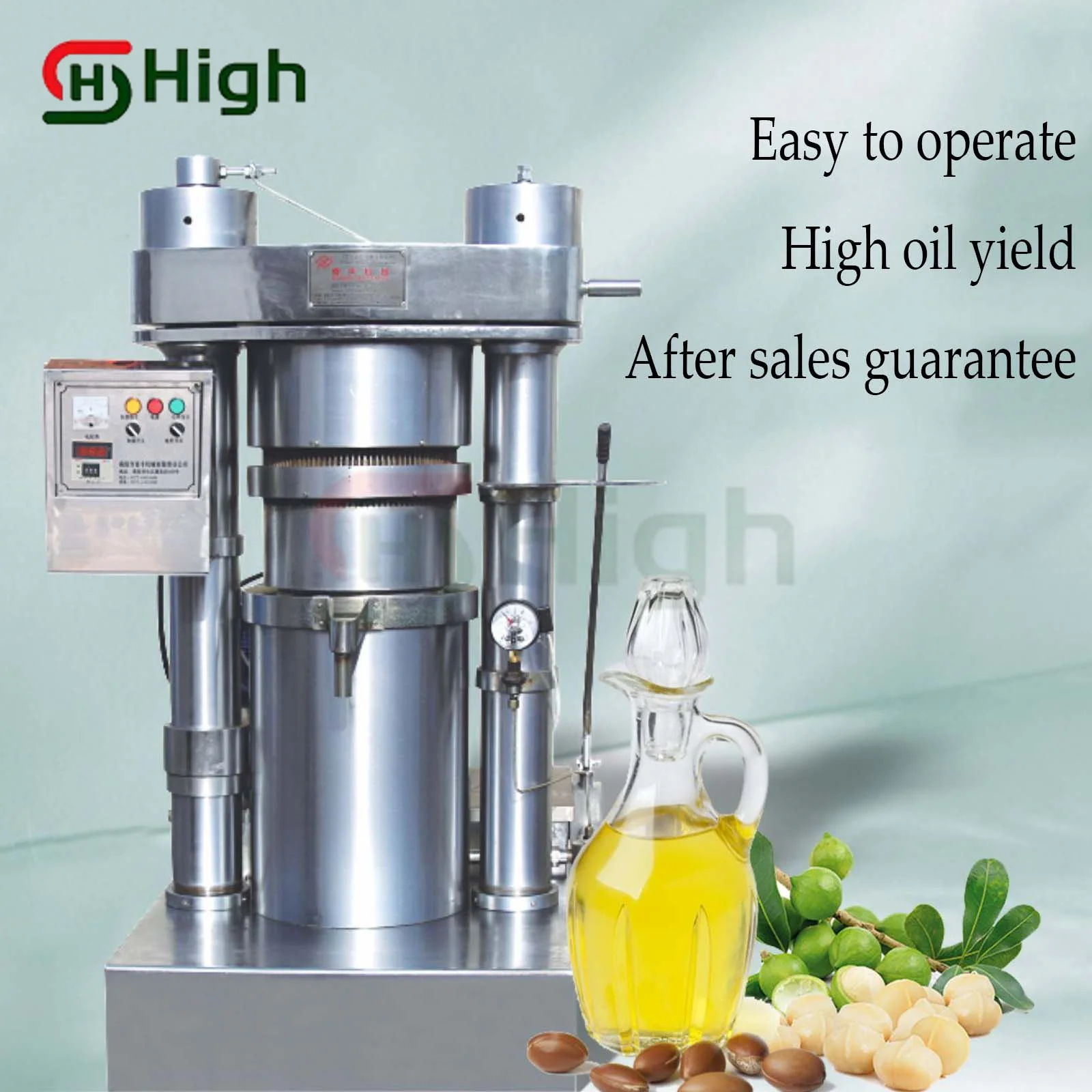 Hydraulic Cold Oil Press Machine Sesame Coconut Mustard Semi-automatic Oil Pressers Extraction Chili Peanut Walnut Cocoa butter