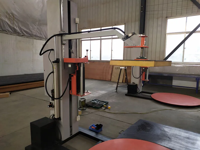 Factory Direct UCR-T1650D Automatic Pallet Wrapper with Top Press For Sale