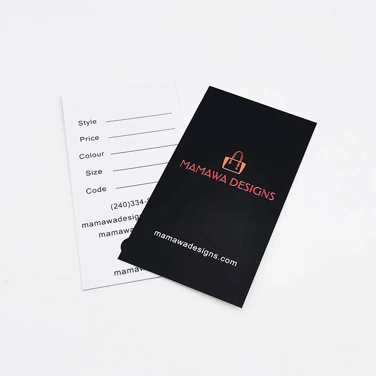 Supplier Luxury Business Card with Custom Rose Gold Foil Printing Logo