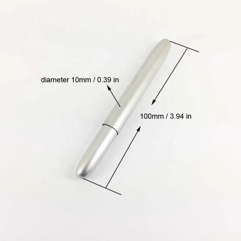 ACMECN Short Ball Pen Pocket size Mini Space Style Ballpoint Pen Brass Popular Metal Ball Pen Business Promotion Gift Stationery