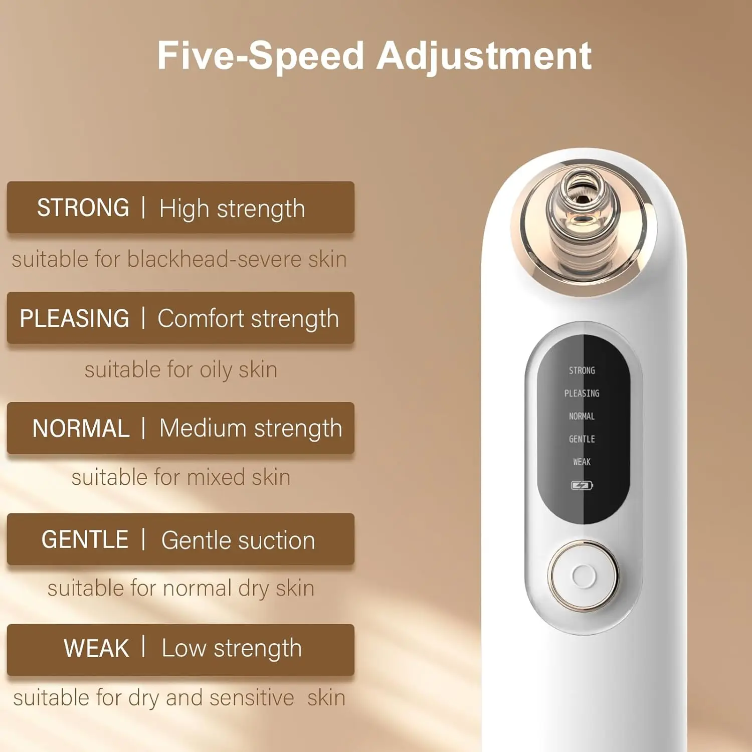 Facial Acne Vacuum Pore Cleaner Blackhead Removal Spot Cleansing Skin Home Spa Peeling Exfoliating Comedo Suction Beauty Device