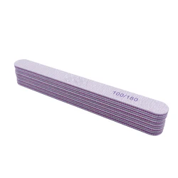 Logo customized rectangle zebra 100 180 grit nail files