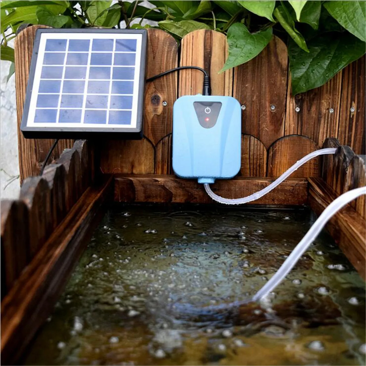 Solar Power Oxygen Pump Fish Tank Oxygenator Aquarium Oxygen Aerator Pond Aerator Air Pump Fishing Aerator Aquarium Air pump