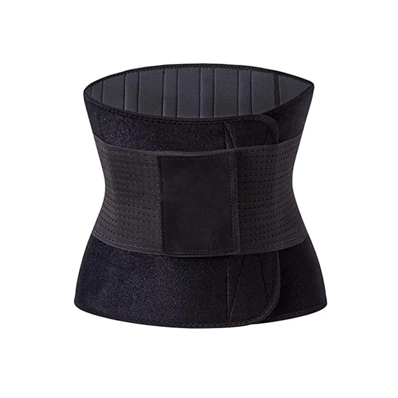 Private Label Waist Trimmer Belt Adjustable Men Gym Slimming Sweat Belt for Training Shaper Black Waterproof Summer XXL Winter