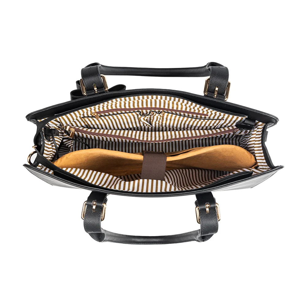 PU Leather Women Laptop Bag Purse Custom Woman Shoulder Bags Handbag Luxury Designer Tote Bag with USB