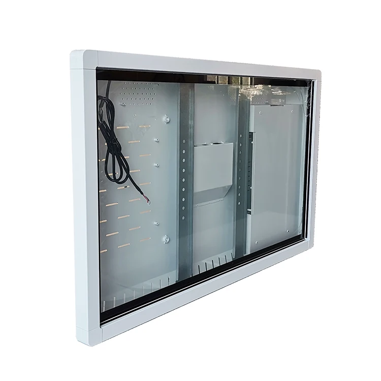 
custom waterproof 55' outdoor lcd touch screen monitor tv enclosure 