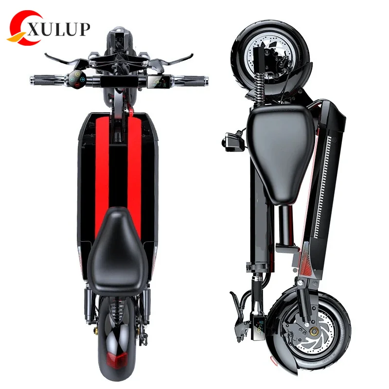 XULUP Q8 Factory OEM Roller Electrique FElectric Scooter With Suspension Motor Off Road Folding e Scooter Fast Adult 500W 48V