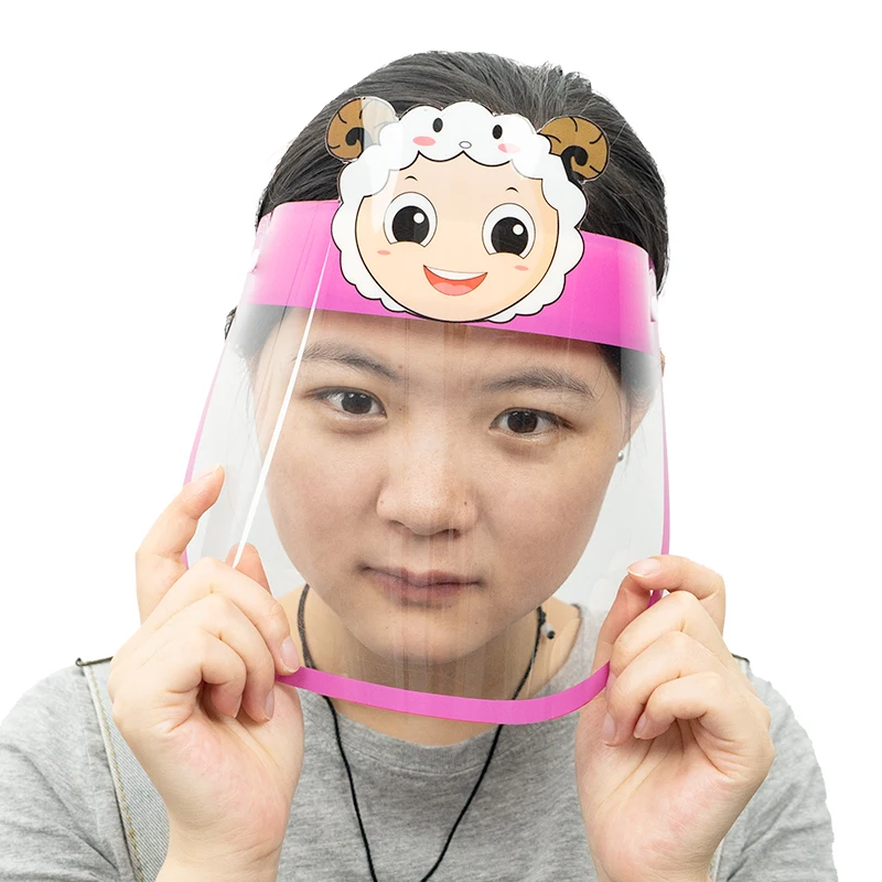 Factory Selling Colorful Children Face Shield Clear Disposable Safety Kid Face Shield
