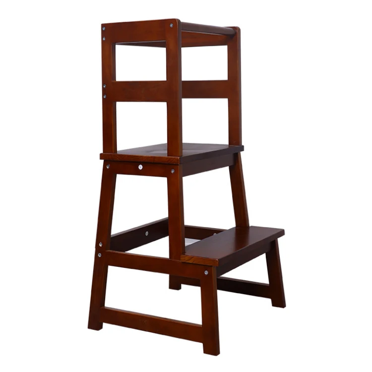 Многофункциональный детский стул из цельной древесины