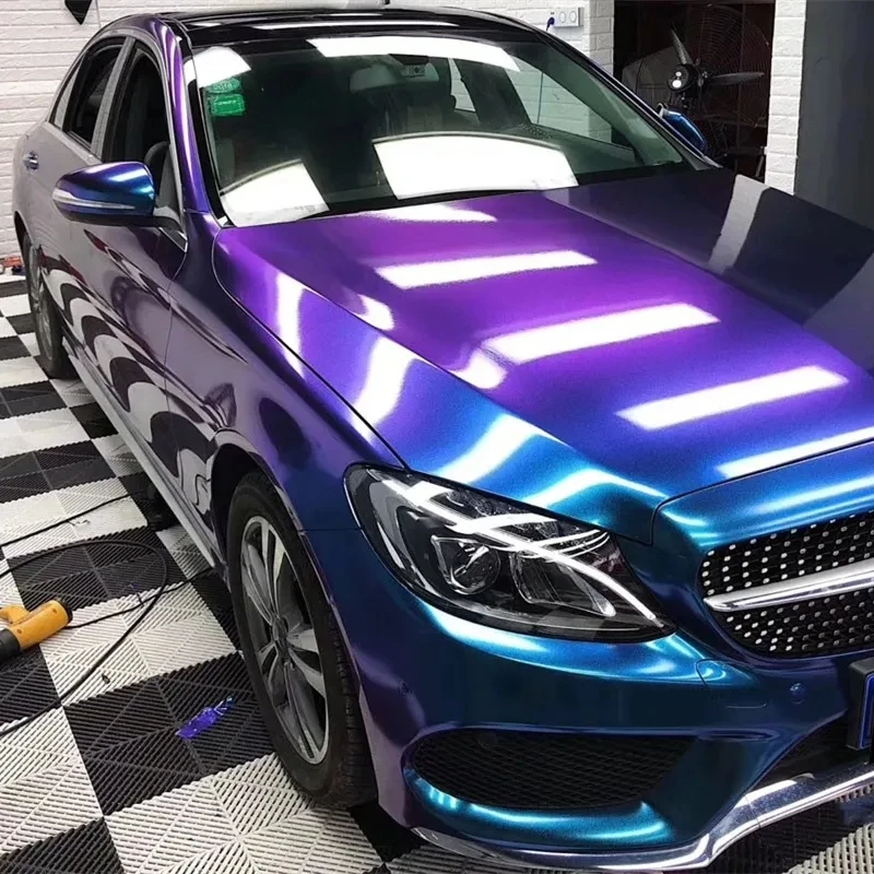Color ppf paint protection film 1.52*16M 8mil Metallic Chrome vinyl Car Wrap Vinyl Car Body Decoration Vinyl Film TPU PET