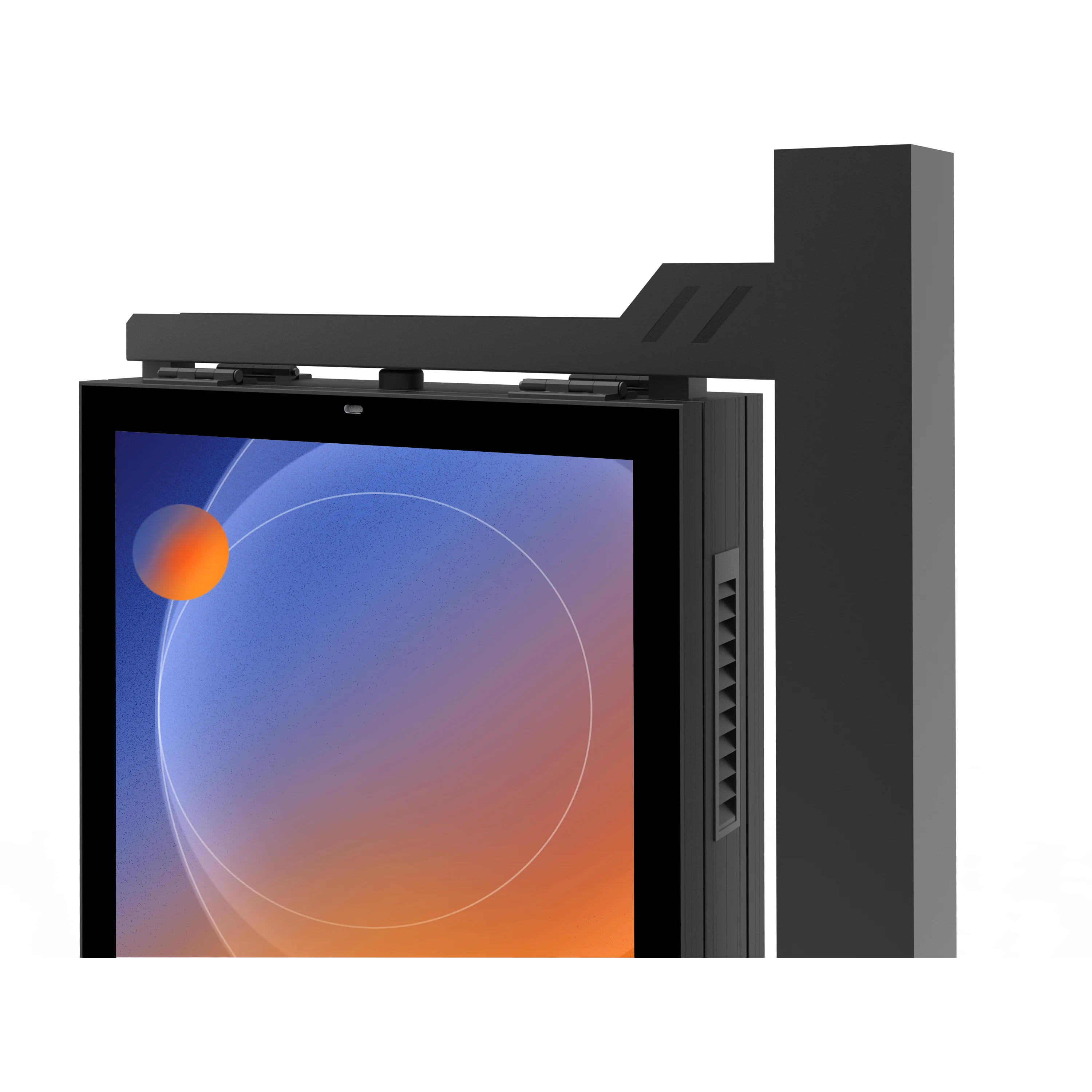 2023 new aluminum 65inch  Pole LCD totem digital display  totem double sided lcd digital display screens for outdoor