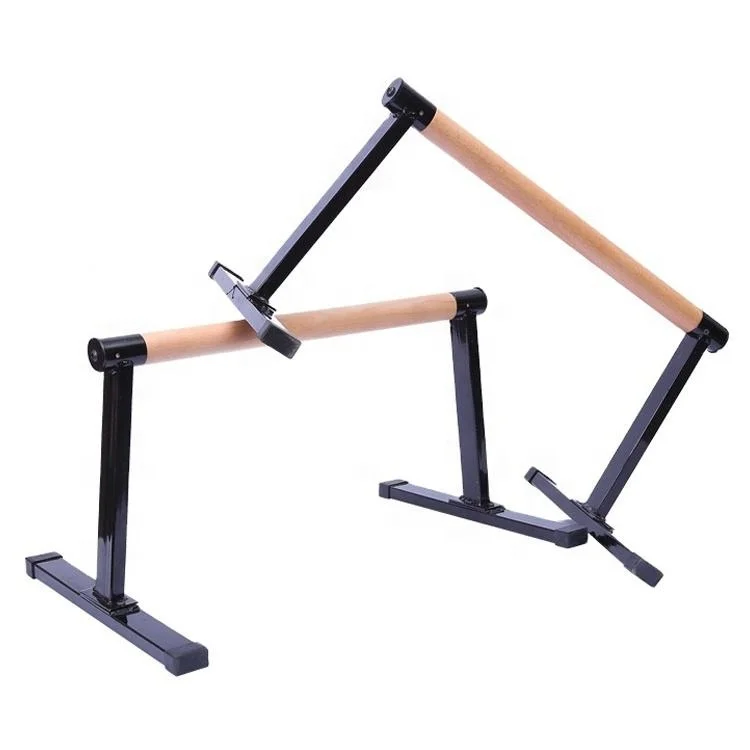 Hot Selling Wood Anti-slip  Push Up Bars Parallettes Bars Handstand Bars For Calisthenics Fitness Floor Workouts