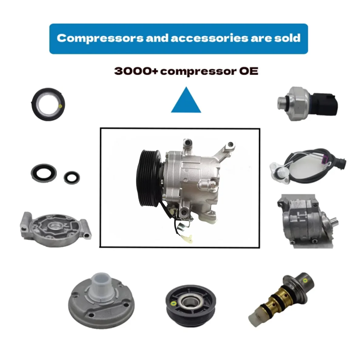 SV07C AUTO  New Air Conditioning AC Compressor For Daihatsu Terios Toyota Rush 2006-2012 OEM 447160-2270 447190-6121