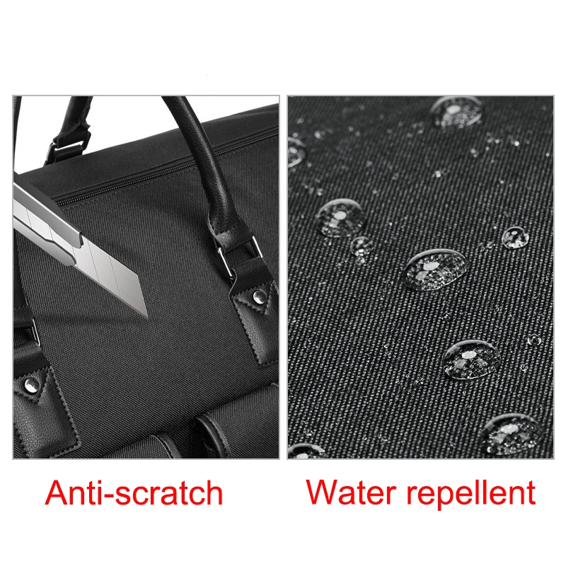 Customized Portable Travel Men Suit Carrier Weekender Tote Bag Convertible Garment Suit travel Duffel Bag