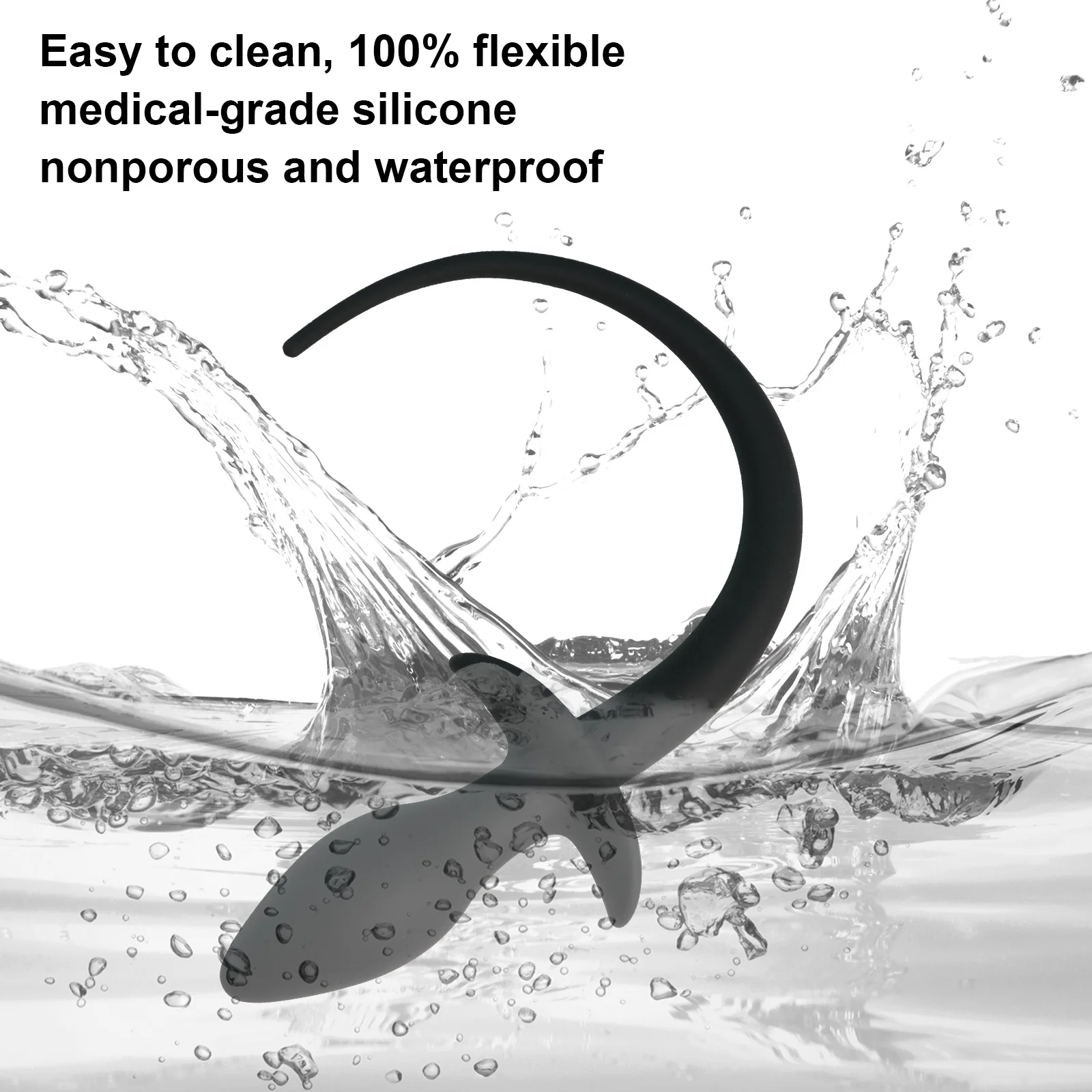 Sexbay sex toy top ten anal plug water drop dog tail medical silicone butt plug sex toy waterproof custom for men and women