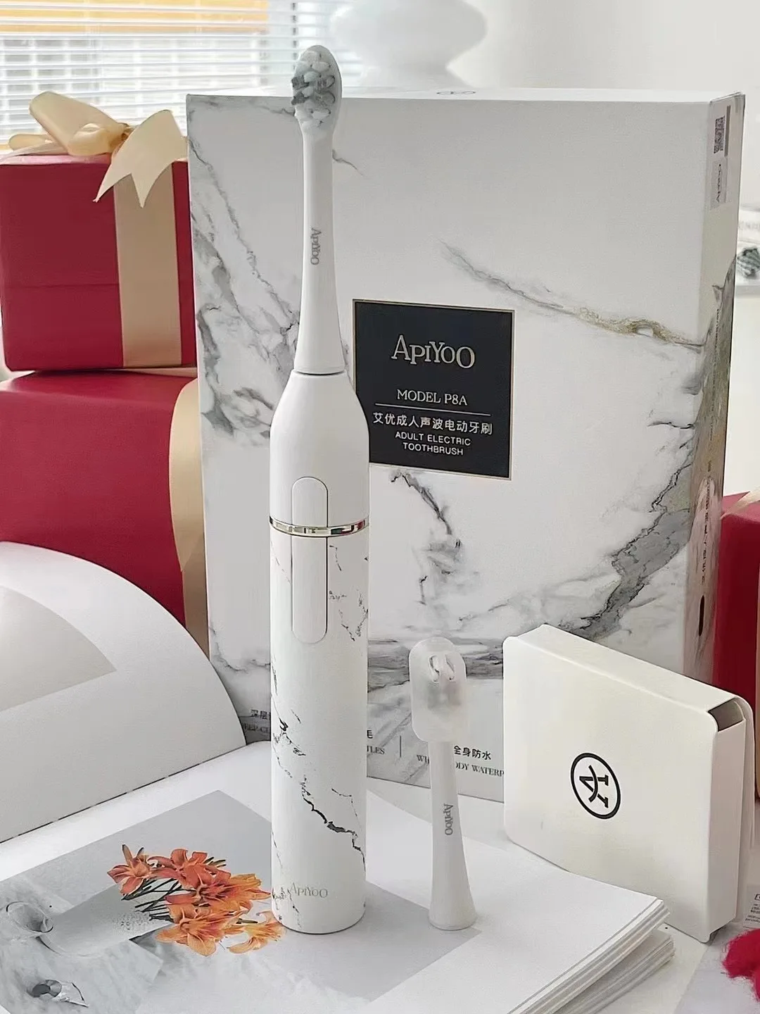 Wholesale Tktk Trending Teeth Whitening 9 Modes IPX7 Waterproof Smart Sonic Electric Toothbrush With Pressure Sensor