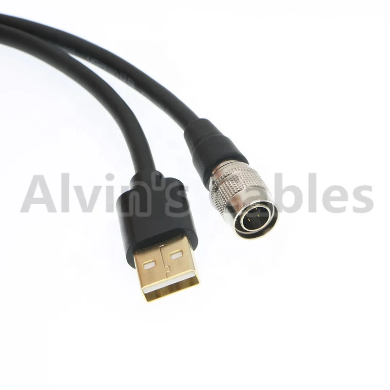 
Hirose 4 Pin Male to USB Total Station Data Cable for Sokkia Topcon W8 W7 Length 
