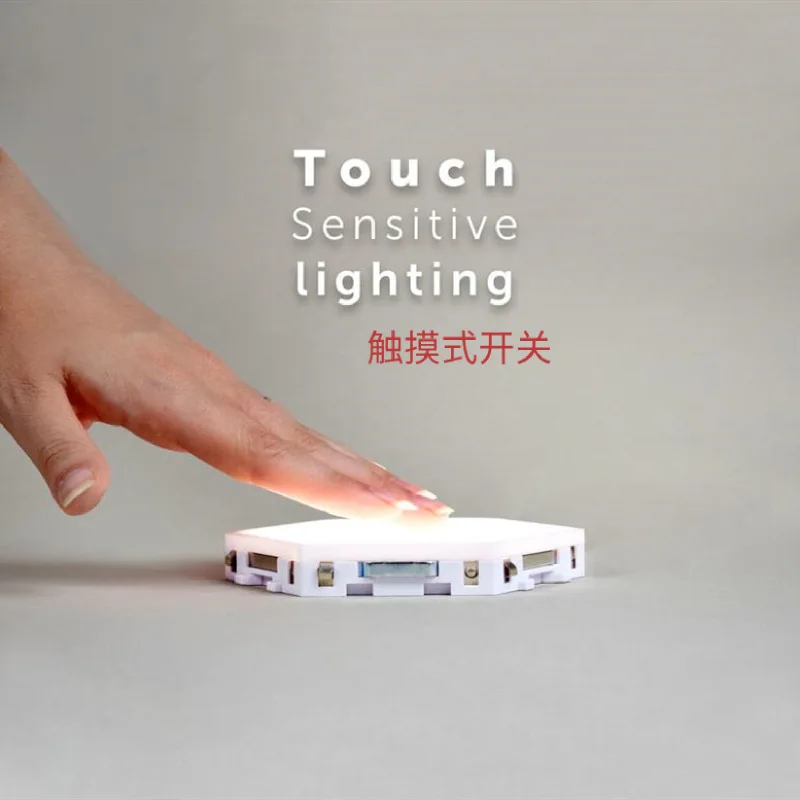  Поставщики оптом DIY шестигранный светодиодный модульный сотовый настенный светильник потолок сенсорный