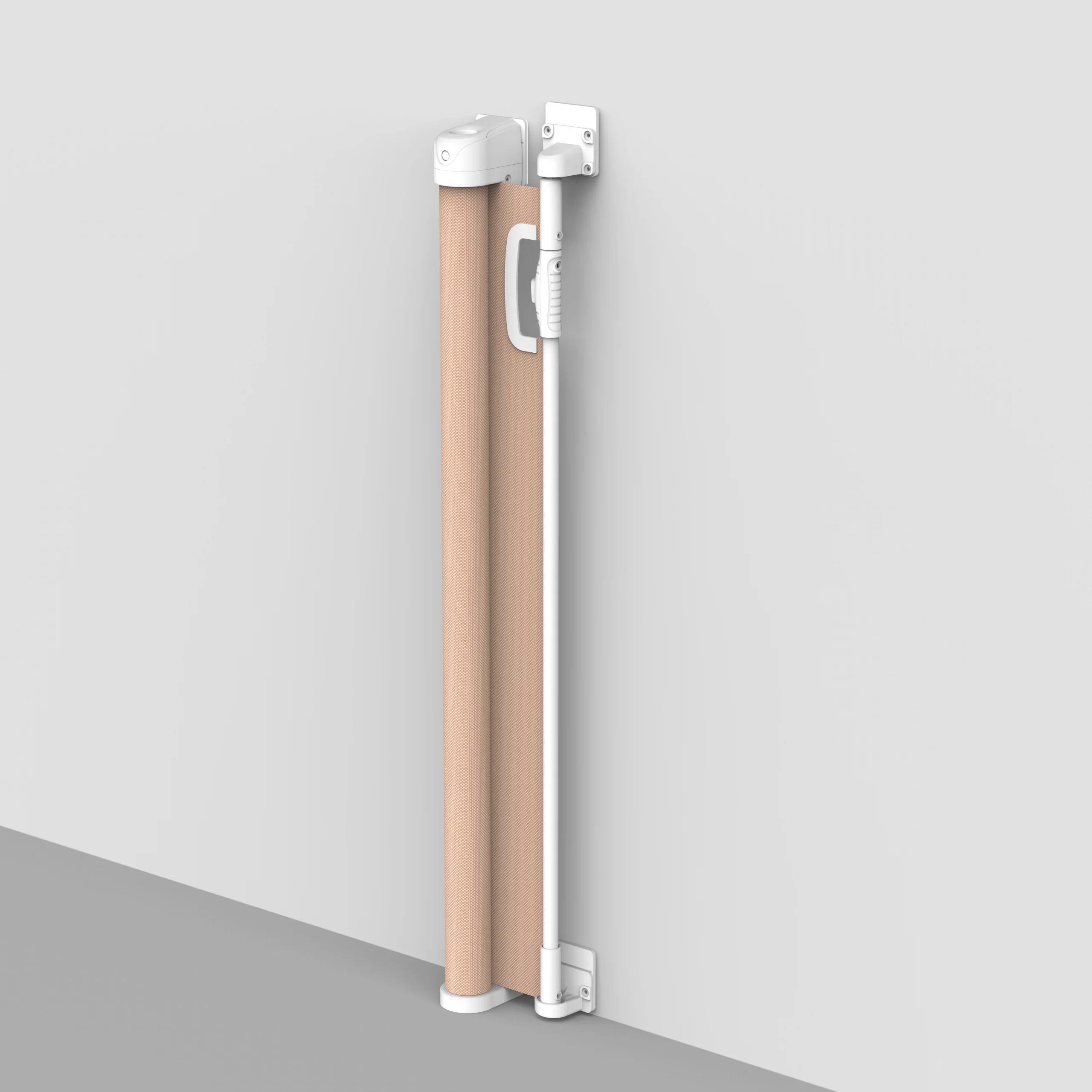 customize extra long 3 meters baby retractable mesh gate for stairs doorways